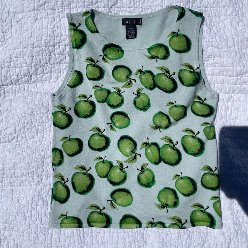 Adorable Apple print tank